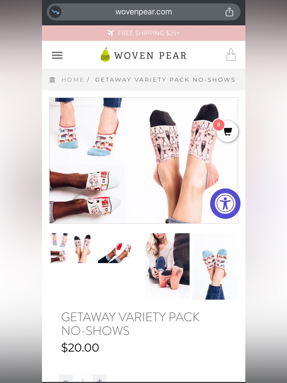 No-Show Sock GetAway Variety Pack